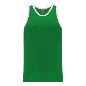 Athletic Knit (AK) B1325M-210 Mens Kelly Green/White League Basketball Jersey