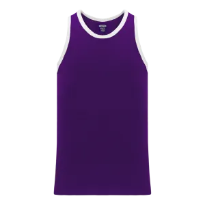 Athletic Knit (AK) B1325M-220 Mens Purple/White League Basketball Jersey