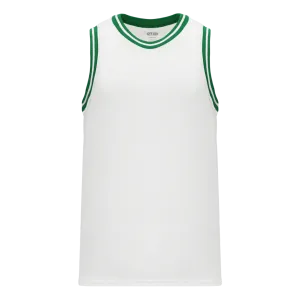 Athletic Knit (AK) B1710A-211 Adult Boston Celtics White Pro Basketball Jersey