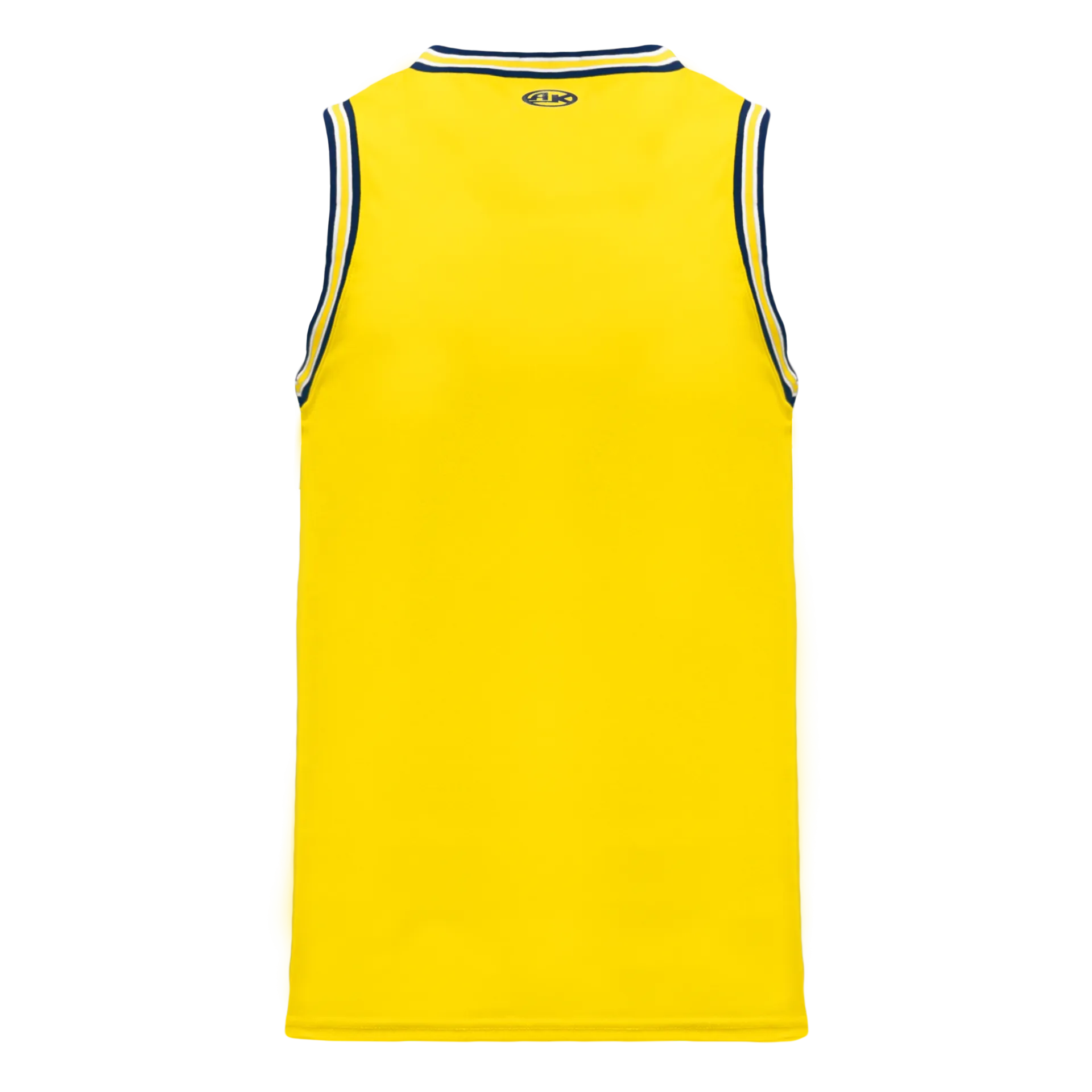 Athletic Knit (AK) B1710A-255 Adult Michigan Wolverines Maize Pro Basketball Jersey