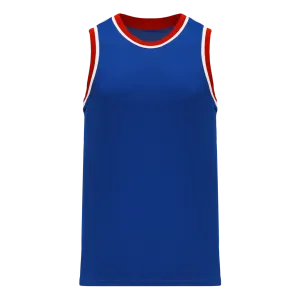 Athletic Knit (AK) B1710A-333 Adult Detroit Pistons Royal Blue Pro Basketball Jersey