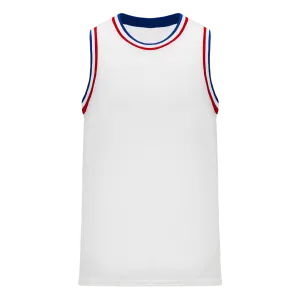 Athletic Knit (AK) B1710A-335 Adult Detroit Pistons White Pro Basketball Jersey