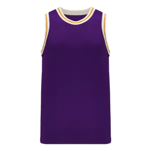 Athletic Knit (AK) B1710A-441 Adult LA Lakers Purple Pro Basketball Jersey