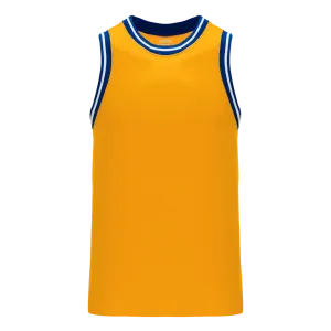 Athletic Knit (AK) B1710A-451 Adult Golden State Warriors Gold Pro Basketball Jersey