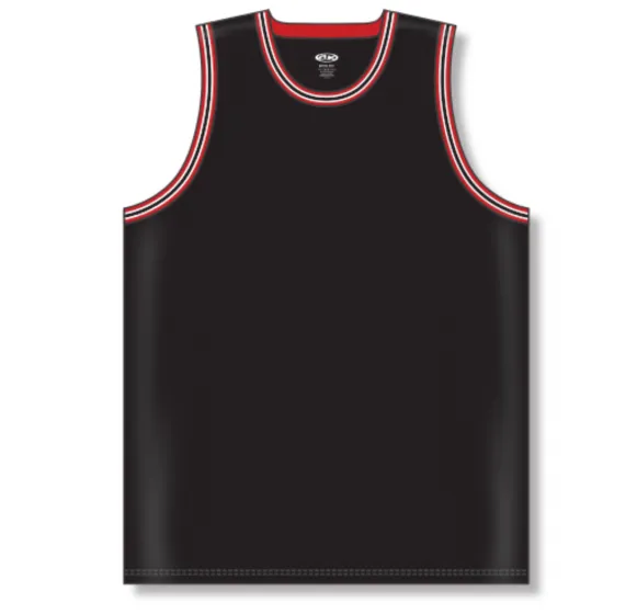 Athletic Knit (AK) B1710Y-348 Youth Chicago Bulls Black Pro Basketball Jersey