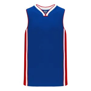 Athletic Knit (AK) B1715A-333 Adult Detroit Pistons Royal Blue Pro Basketball Jersey