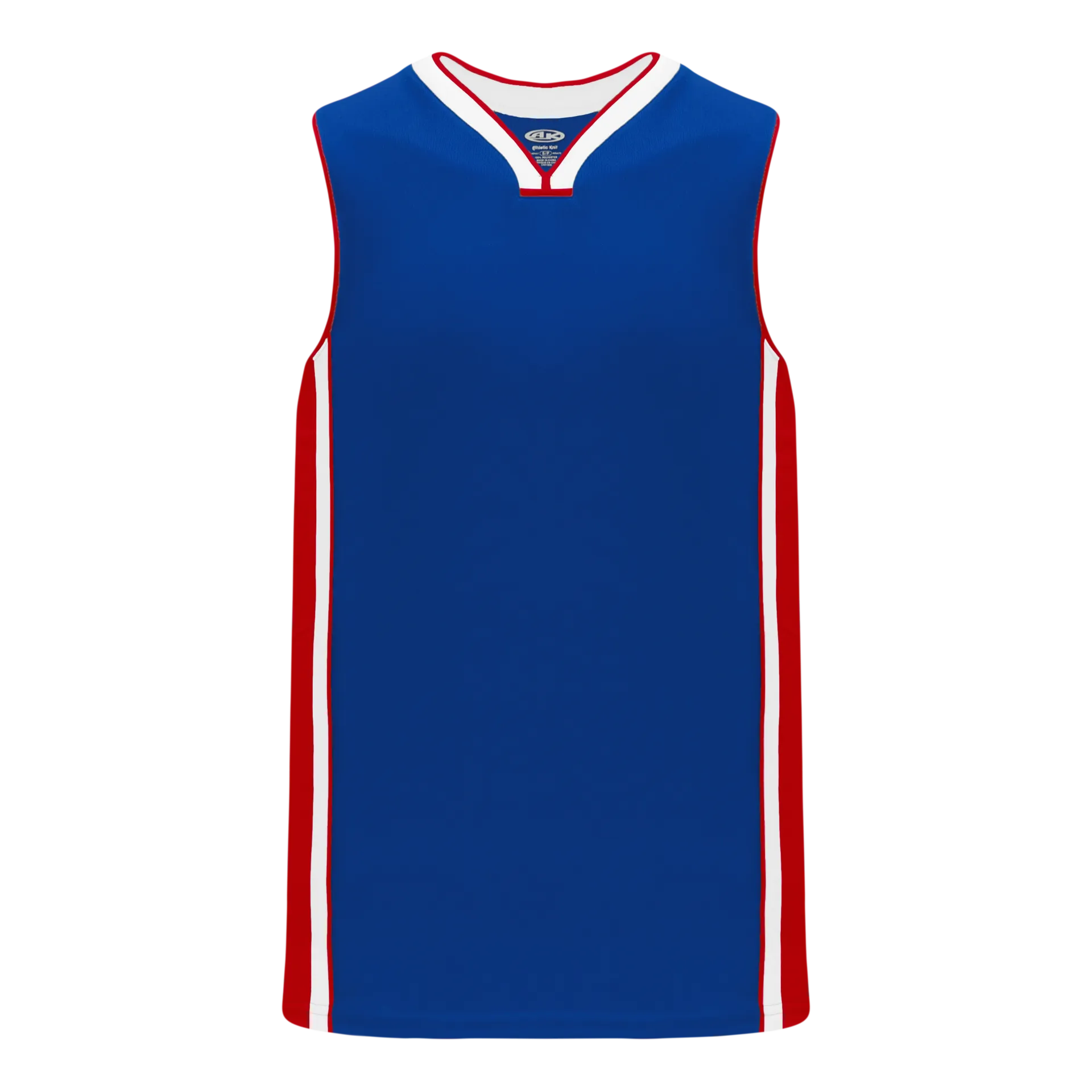 Athletic Knit (AK) B1715A-333 Adult Detroit Pistons Royal Blue Pro Basketball Jersey