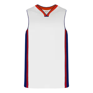 Athletic Knit (AK) B1715A-335 Adult Detroit Pistons White Pro Basketball Jersey