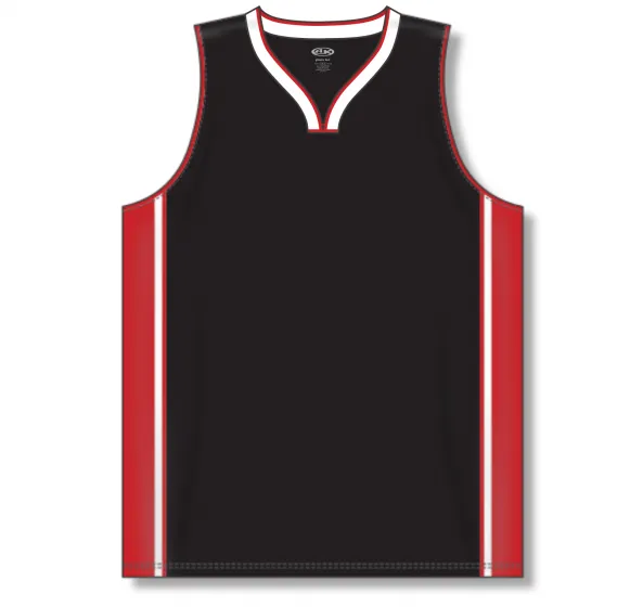 Athletic Knit (AK) B1715A-348 Adult Chicago Bulls Black Pro Basketball Jersey