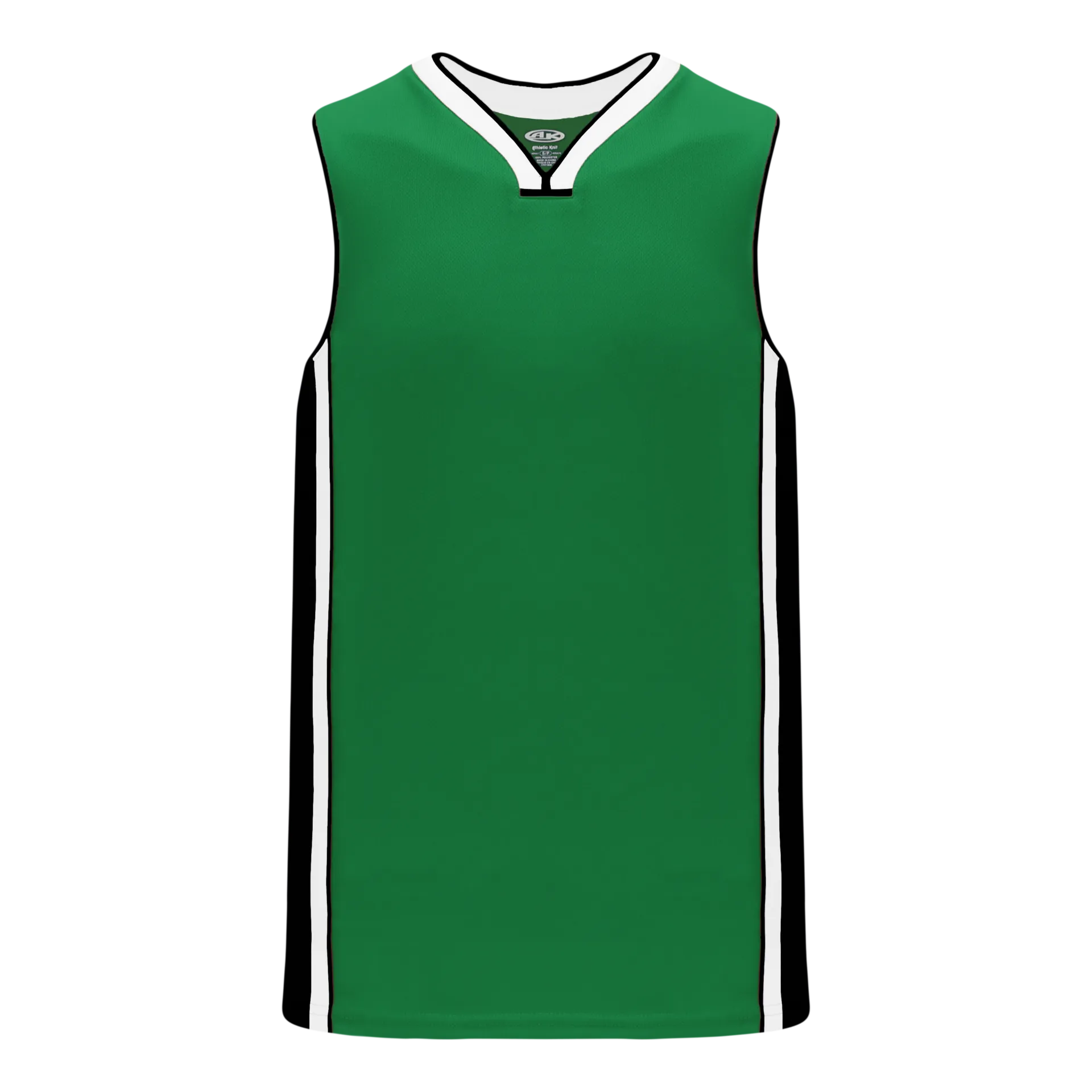 Athletic Knit (AK) B1715A-440 Adult Kelly Green/Black/White Pro Basketball Jersey