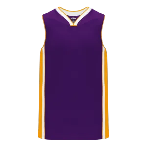 Athletic Knit (AK) B1715A-441 Adult LA Lakers Purple Pro Basketball Jersey