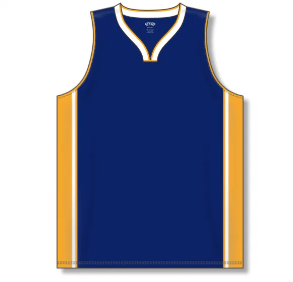 Athletic Knit (AK) B1715A-460 Adult Indiana Pacers Navy Pro Basketball Jersey