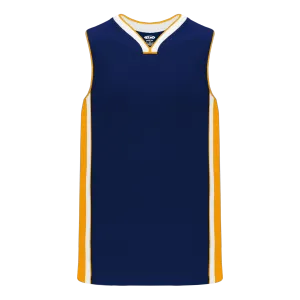 Athletic Knit (AK) B1715A-460 Adult Indiana Pacers Navy Pro Basketball Jersey