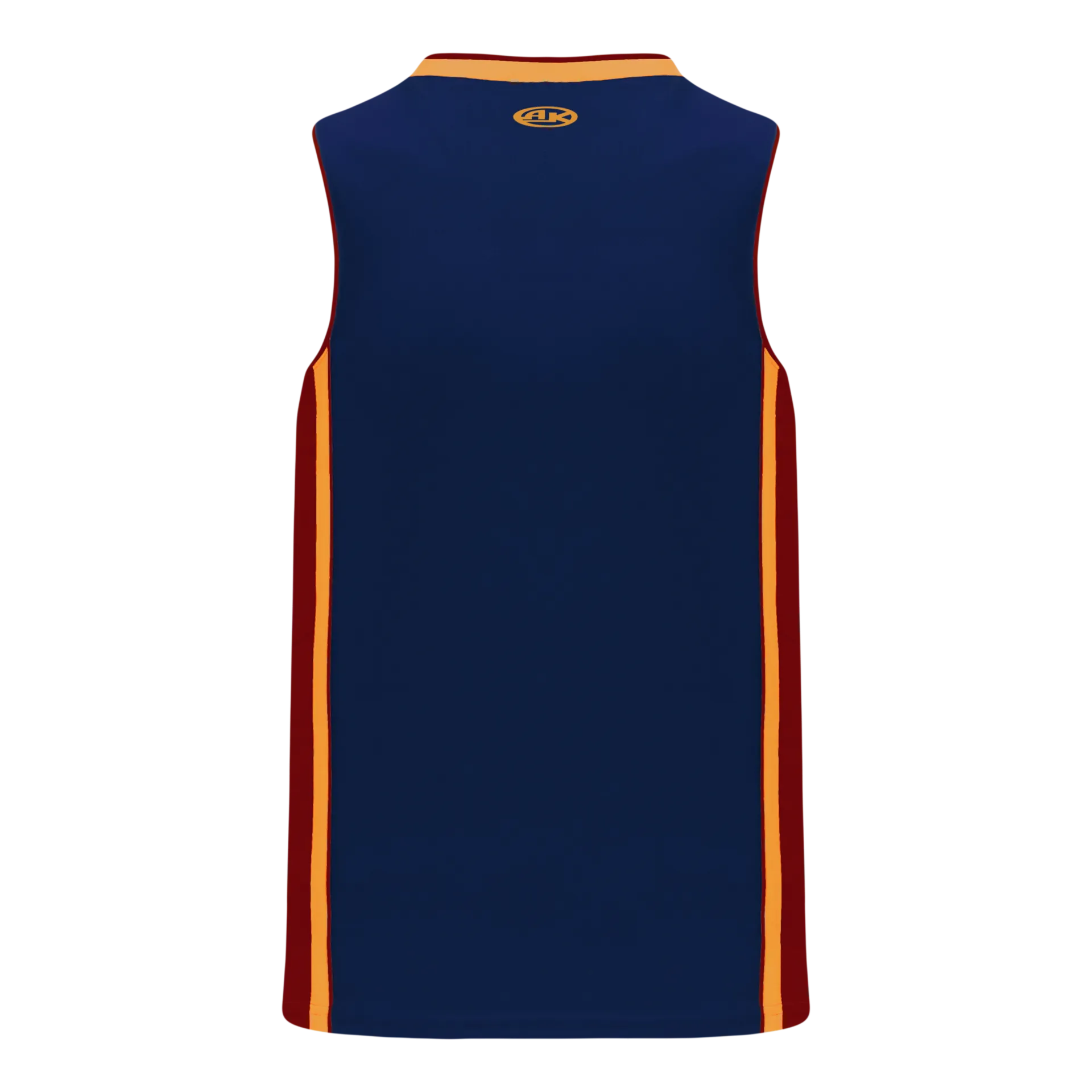 Athletic Knit (AK) B1715A-544 Adult Navy/AV Red/Gold Pro Basketball Jersey