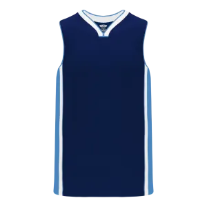 Athletic Knit (AK) B1715A-761 Adult Navy/Sky Blue/White Pro Basketball Jersey