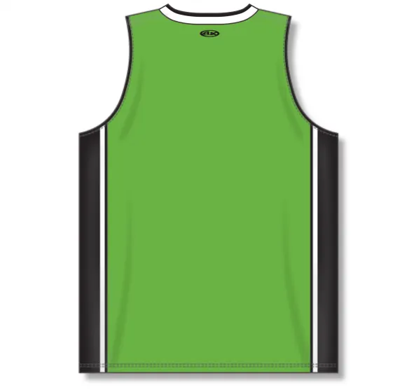 Athletic Knit (AK) B1715Y-107 Youth Lime Green/Black/White Pro Basketball Jersey