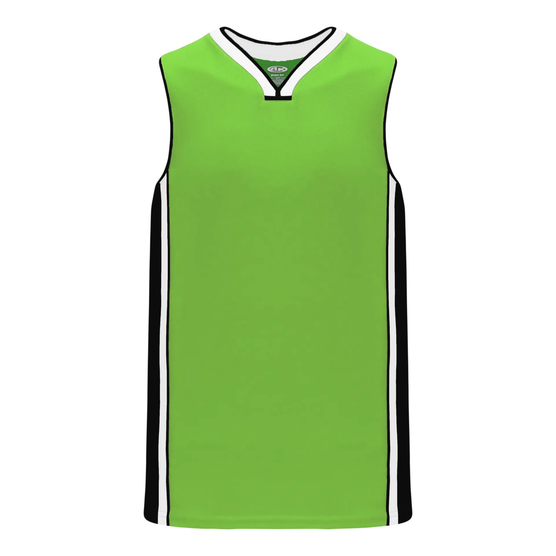 Athletic Knit (AK) B1715Y-107 Youth Lime Green/Black/White Pro Basketball Jersey