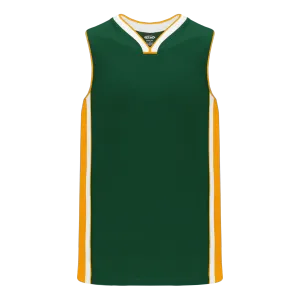 Athletic Knit (AK) B1715Y-439 Youth Dark Green/Gold/White Pro Basketball Jersey