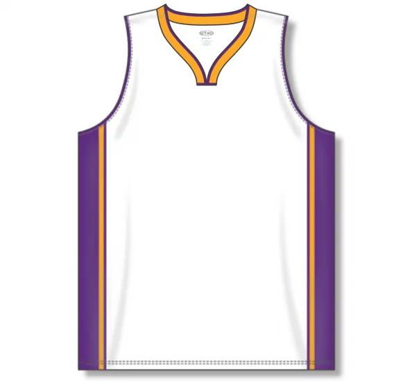 Athletic Knit (AK) B1715Y-726 Youth LA Lakers White Pro Basketball Jersey