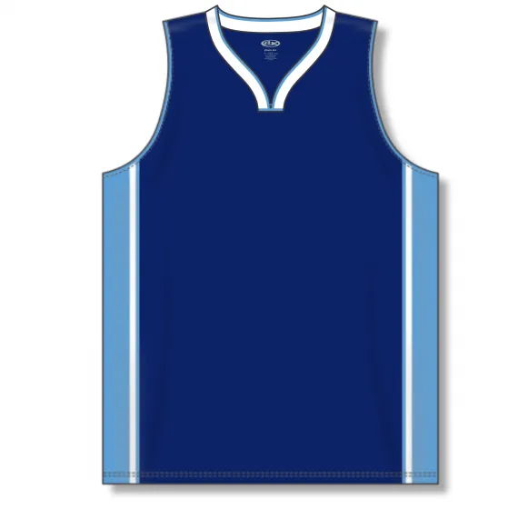 Athletic Knit (AK) B1715Y-761 Youth Navy/Sky Blue/White Pro Basketball Jersey