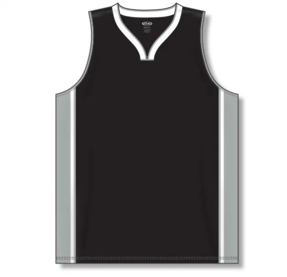 Athletic Knit (AK) B1715Y-918 Youth San Antonio Spurs Black Pro Basketball Jersey