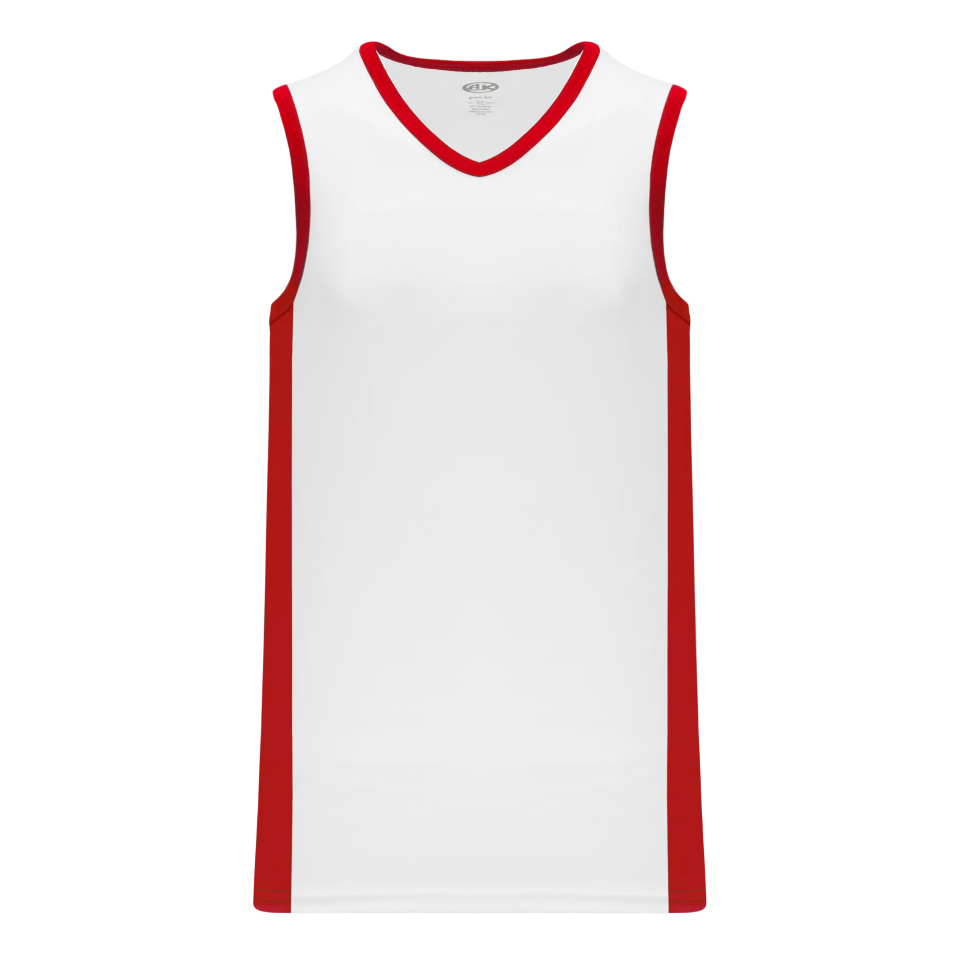 Athletic Knit (AK) B2115L-209 Ladies White/Red Pro Basketball Jersey