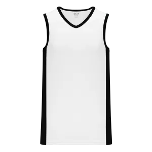 Athletic Knit (AK) B2115L-222 Ladies White/Black Pro Basketball Jersey