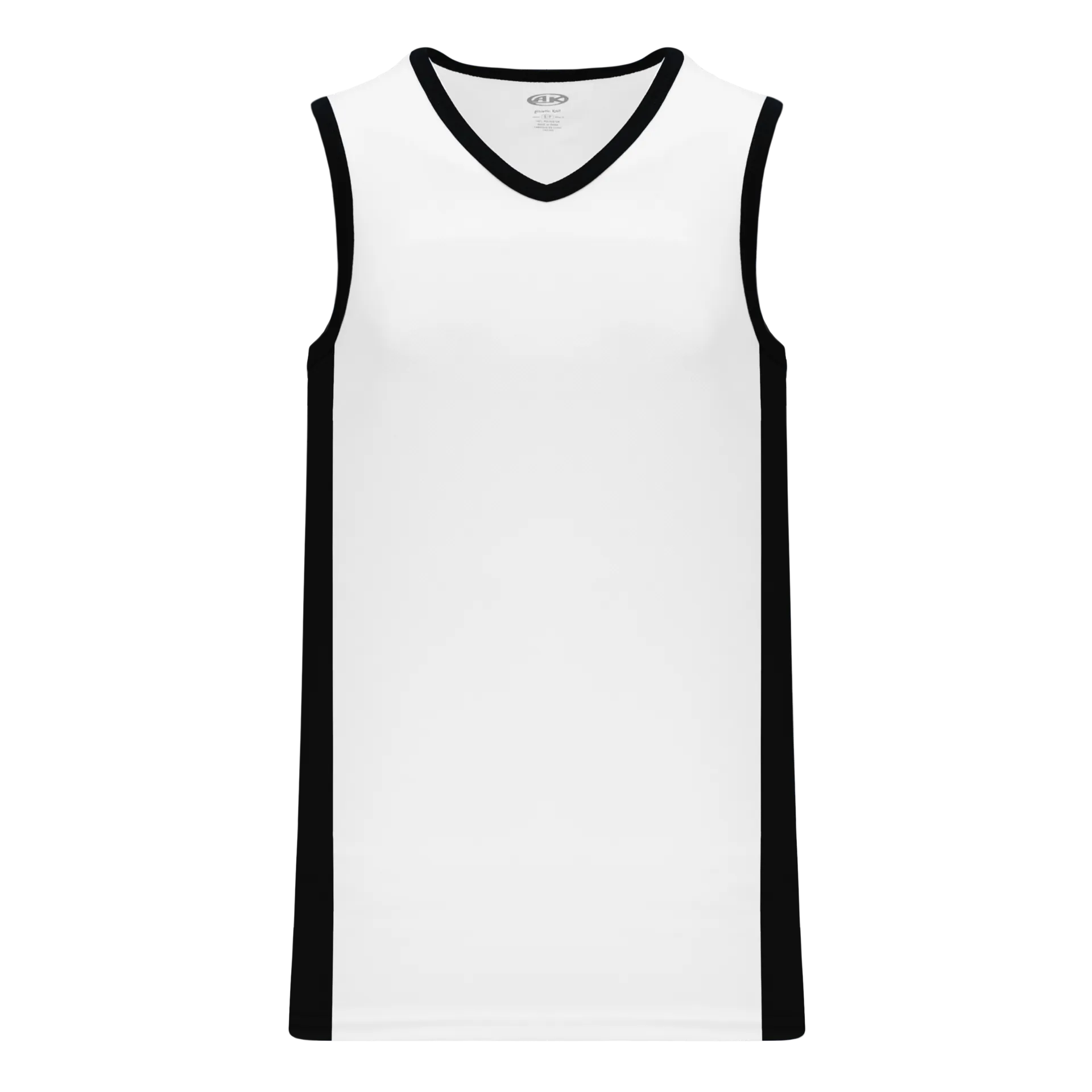 Athletic Knit (AK) B2115L-222 Ladies White/Black Pro Basketball Jersey