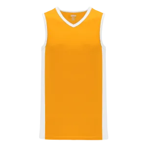 Athletic Knit (AK) B2115L-236 Ladies Gold/White Pro Basketball Jersey