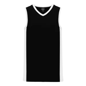 Athletic Knit (AK) B2115M-221 Mens Black/White Pro Basketball Jersey