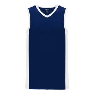 Athletic Knit (AK) B2115Y-216 Youth Navy/White Pro Basketball Jersey