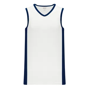 Athletic Knit (AK) B2115Y-217 Youth White/Navy Pro Basketball Jersey