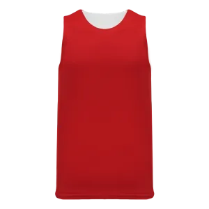 Athletic Knit (AK) BR1105A-208 Adult Red/White Reversible League Basketball Jersey