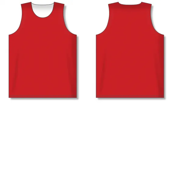 Athletic Knit (AK) BR1105A-208 Adult Red/White Reversible League Basketball Jersey