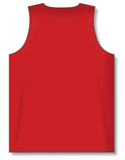 Athletic Knit (AK) BR1105A-208 Adult Red/White Reversible League Basketball Jersey