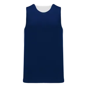 Athletic Knit (AK) BR1105A-216 Adult Navy/White Reversible League Basketball Jersey