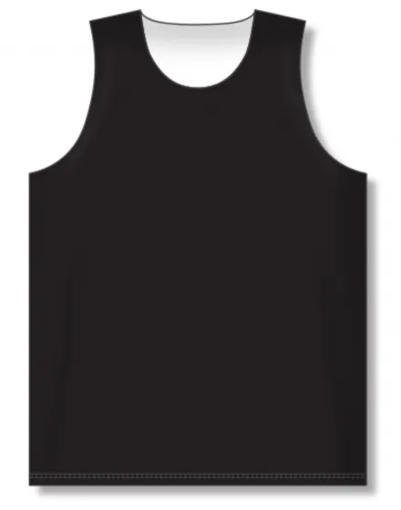 Athletic Knit (AK) BR1105A-221 Adult Black/White Reversible League Basketball Jersey