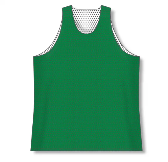 Athletic Knit (AK) BR1302A-210 Adult Kelly Green/White Reversible League Basketball Jersey