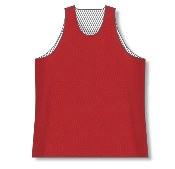 Athletic Knit (AK) BR1302Y-208 Youth Red/White Reversible League Basketball Jersey