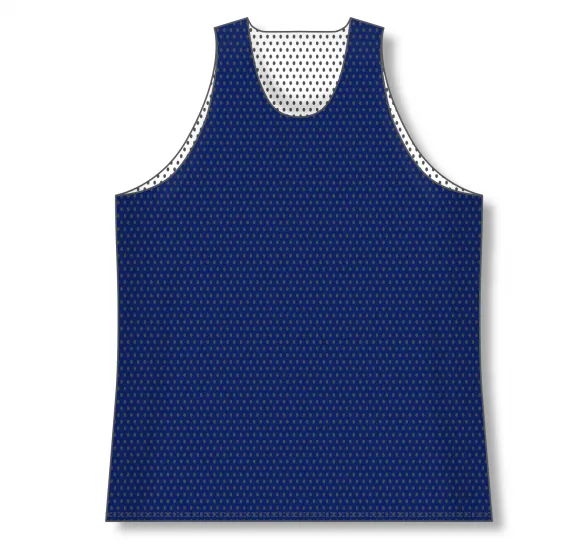 Athletic Knit (AK) BR1302Y-216 Youth Navy/White Reversible League Basketball Jersey