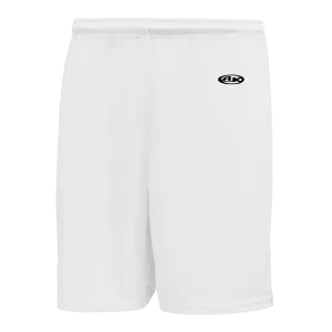 Athletic Knit (AK) BS1300M-000 Mens White Basketball Shorts