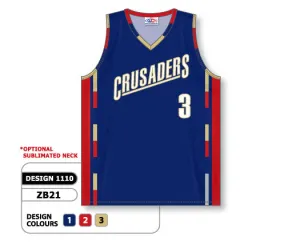 Athletic Knit Custom Sublimated Basketball Jersey Design 1110