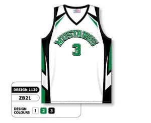 Athletic Knit Custom Sublimated Basketball Jersey Design 1129