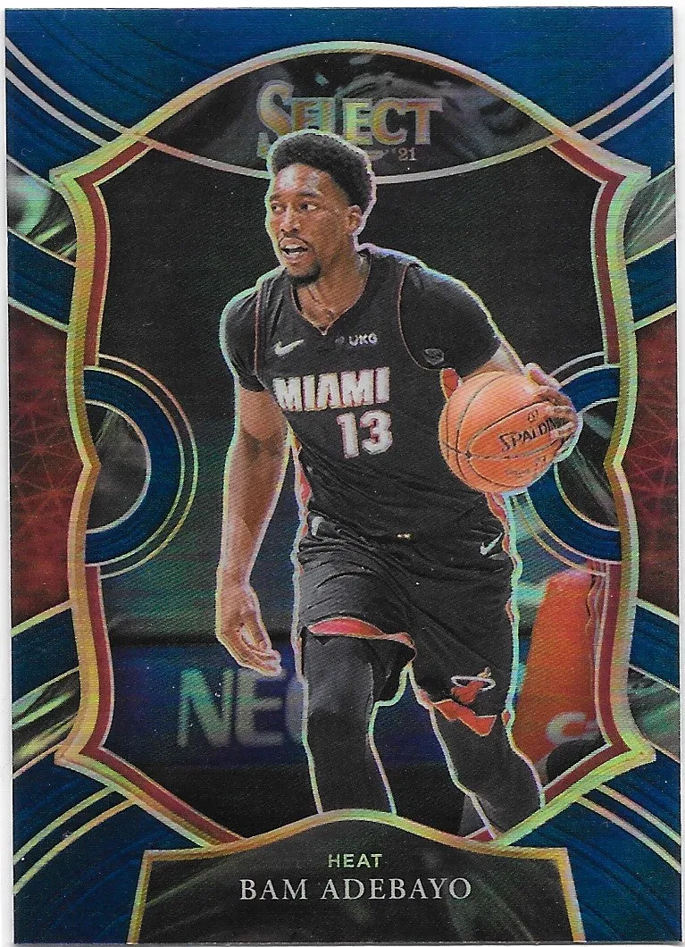 Bam Adebayo, Concourse Blue Prizm, 2020-21 Panini Select Basketball NBA