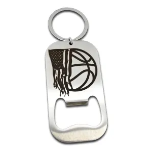 Basketball Flag Bottle Opener