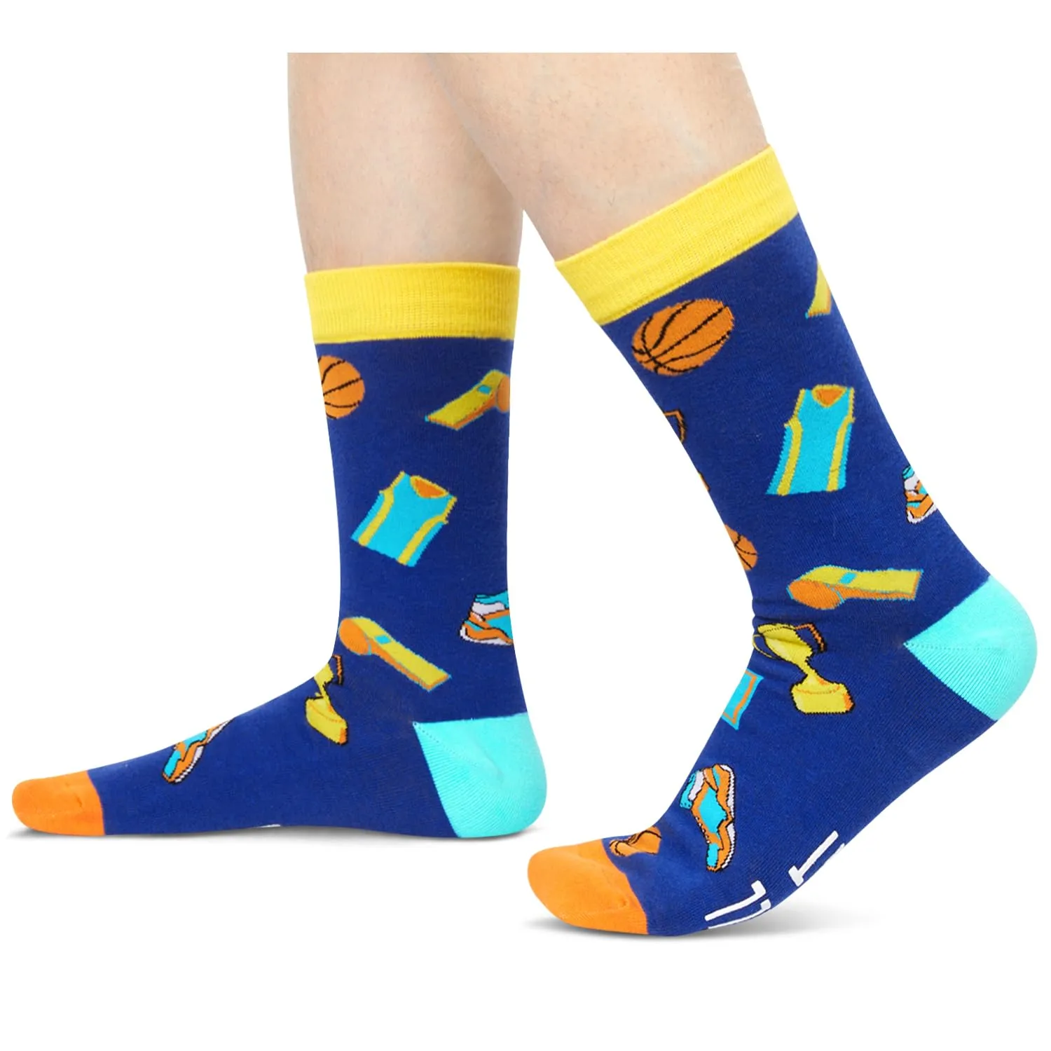 Basketball Gifts For Men Women; Basketball Gifts For Teen Boys Girls, Gifts For Basketball Lovers Players Coaches, Mens Womens Youth Basketball Socks