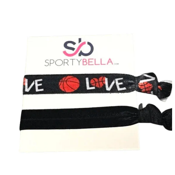 Basketball Hair Ties -Pick Color