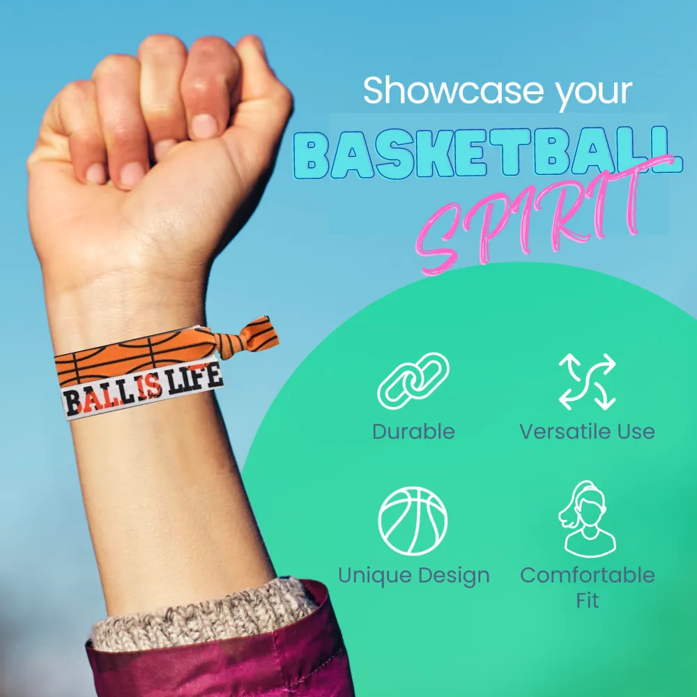 Basketball Hair Ties -Pick Color