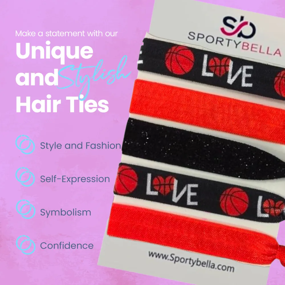 Basketball Hair Ties