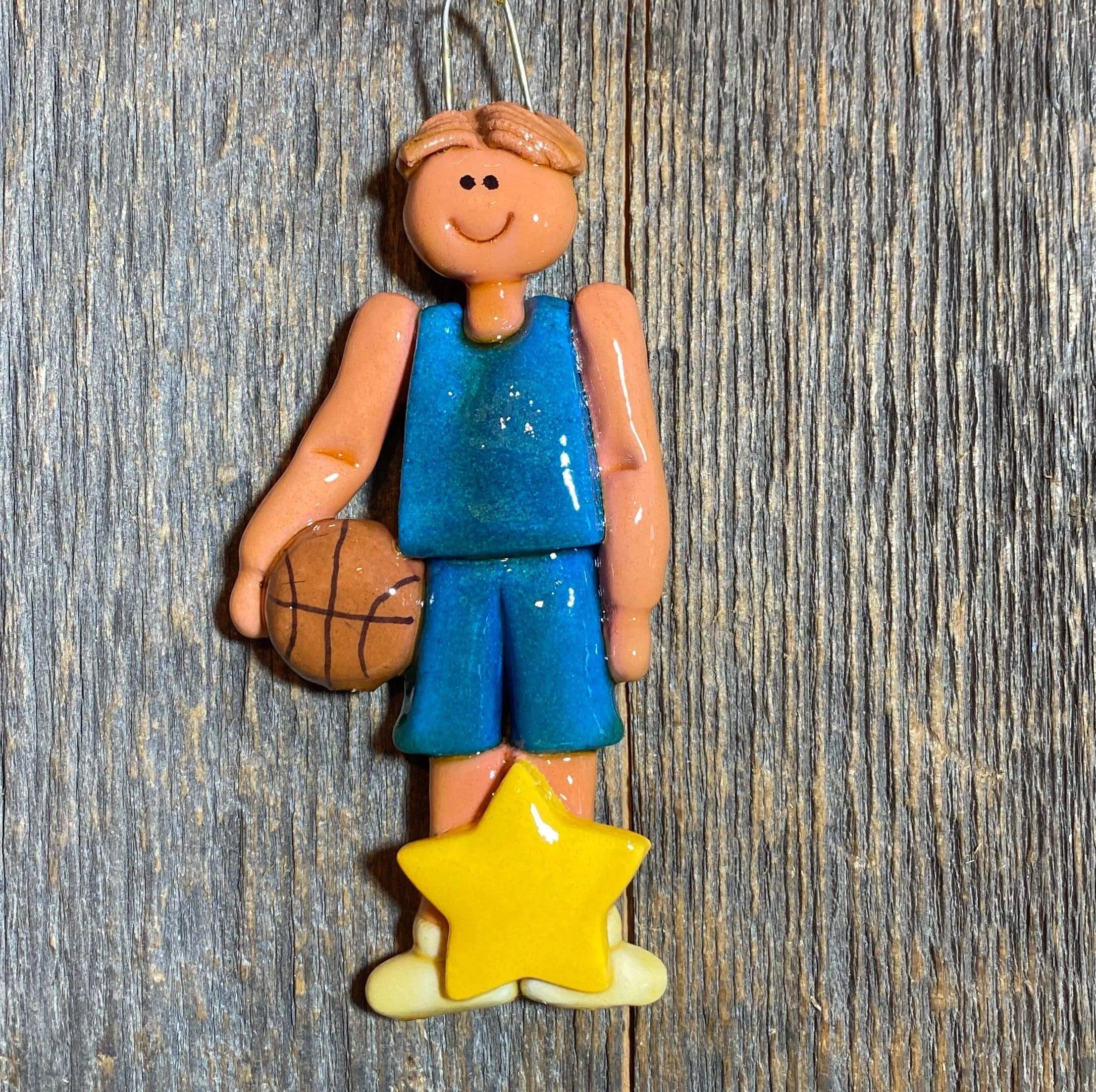 Basketball Player Male Christmas Ornament